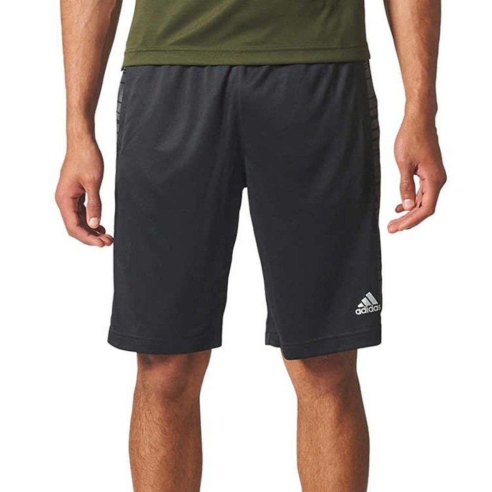 adidas Mens Performance Glitch Panel Climalite Gym